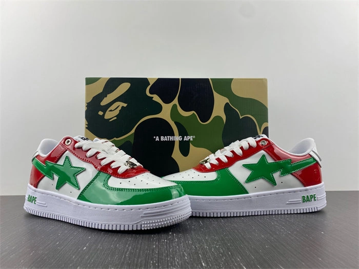 QuickDry A Bathing Ape Bape Sta Low Green White Red 5327