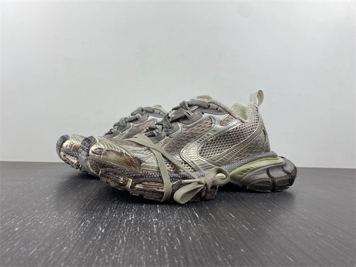 Balenciaga 3XL Trainer Worn Out Dark Grey 734734 W3xl7 Comfortable 4382