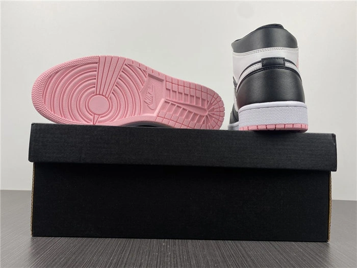 Effortless Jordan1 Mid Arctic Pink Black 555112- 3711