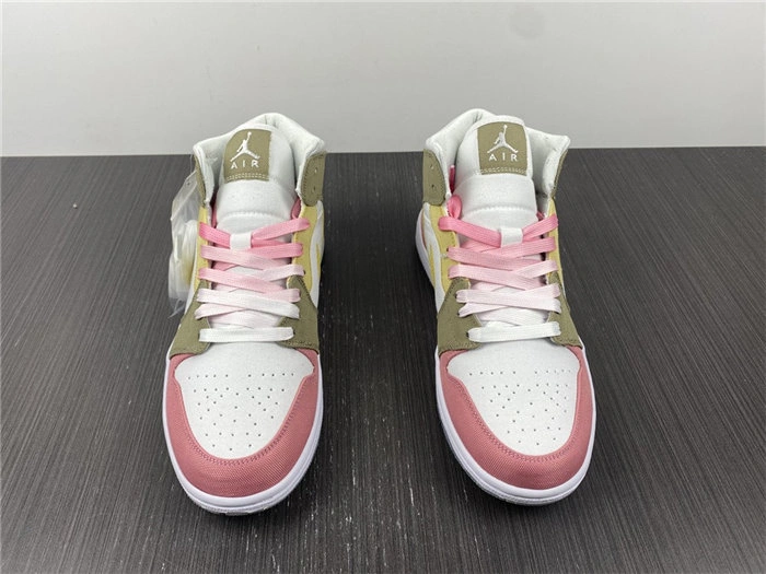OdorResistant Jordan1 Mid SE Pastel Vivid Green Grind  DJ0338- 3706