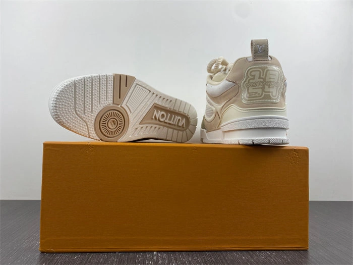 Flexible Luis Vitton LV Skate Sneaker Beige White 1AARQH 1708