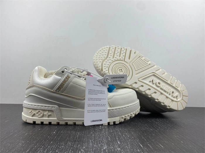 WaterResistant Luis Vitton LV Trainer Maxi White 1AB8RN 1709