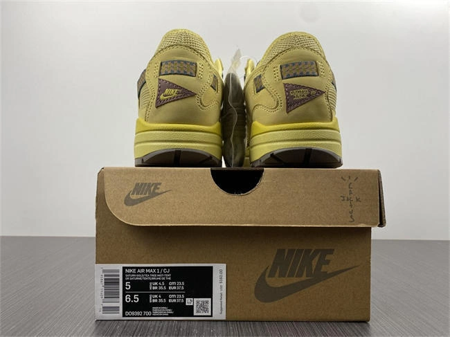 Nike Air Max 1 Travis Scott Cactus Jack Saturn Gold Soft 5199
