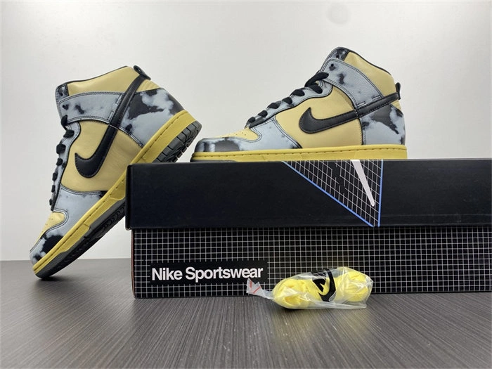 Elegant Nike Dunk High 1985 Black Acid Wash DD9404- 4780