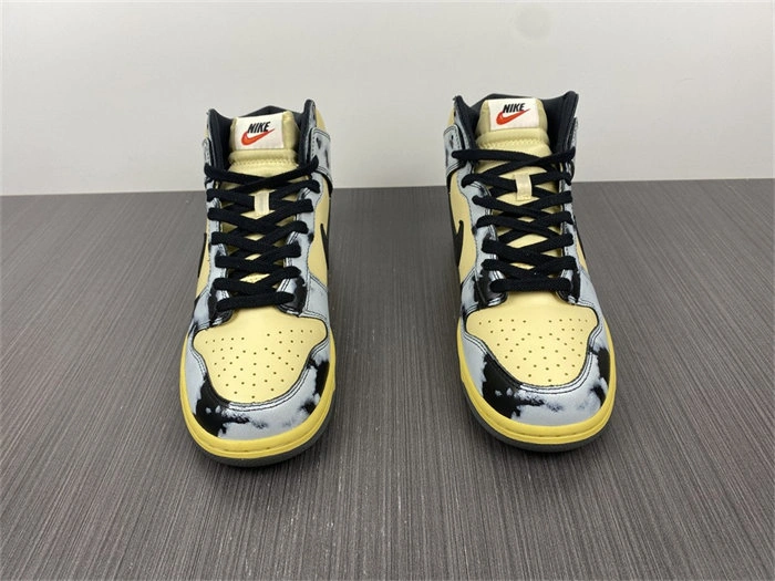 Elegant Nike Dunk High 1985 Black Acid Wash DD9404- 4780