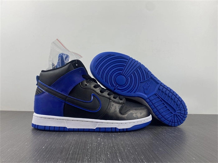 Lightweight Nike Dunk High SE Camo Black Royal DD3359- 4783