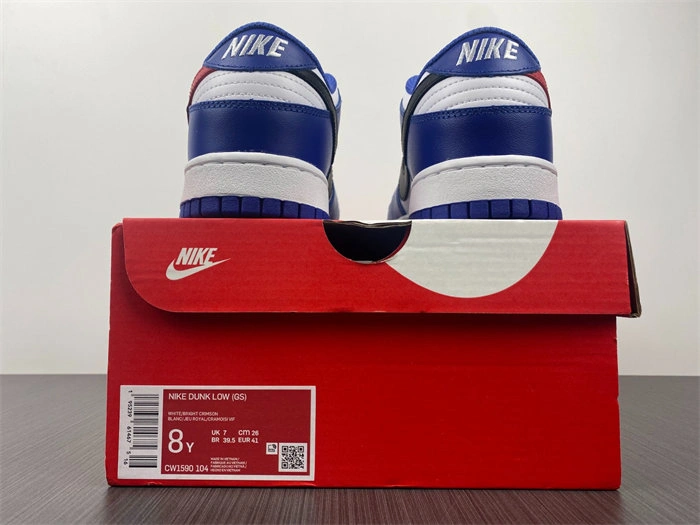 Nike Dunk Low  Crimson Game Royal CW1590- Trendy 4835