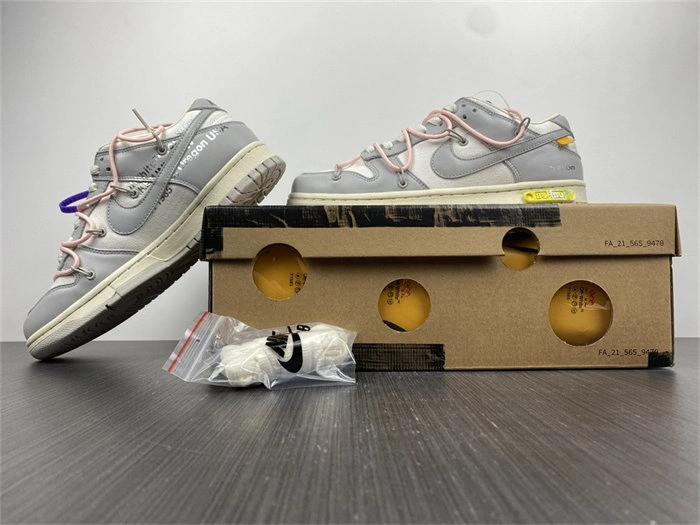 Snug Nike Dunk Low Off-White Lot 24 DM1602- 5079