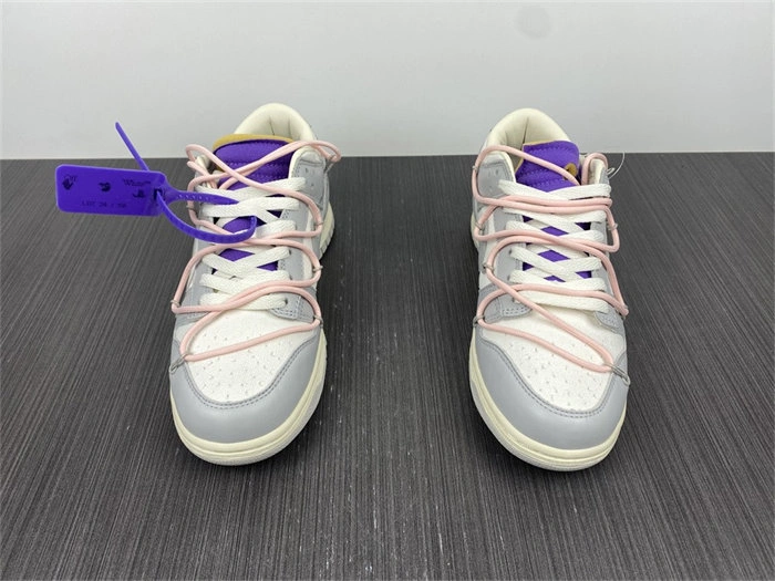 Snug Nike Dunk Low Off-White Lot 24 DM1602- 5079