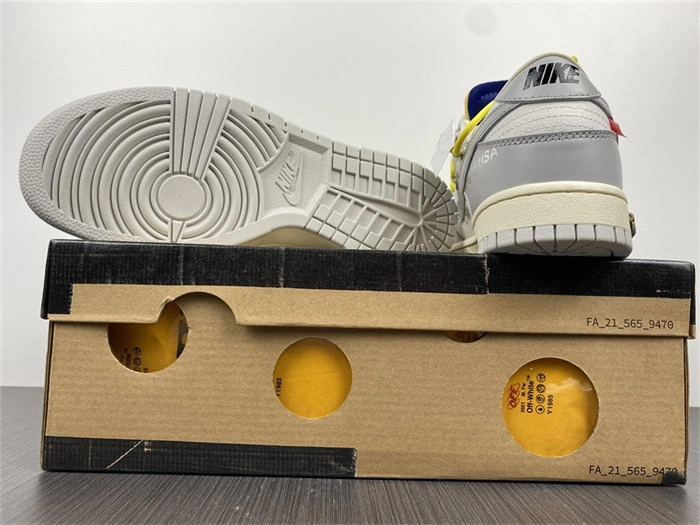 Nike Dunk Low Off-White Lot 27 DM1602- WaterResistant 5080