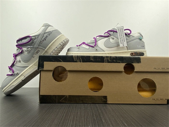 Nike Dunk Low Off-White Lot 28 DM1602- Durable 5074
