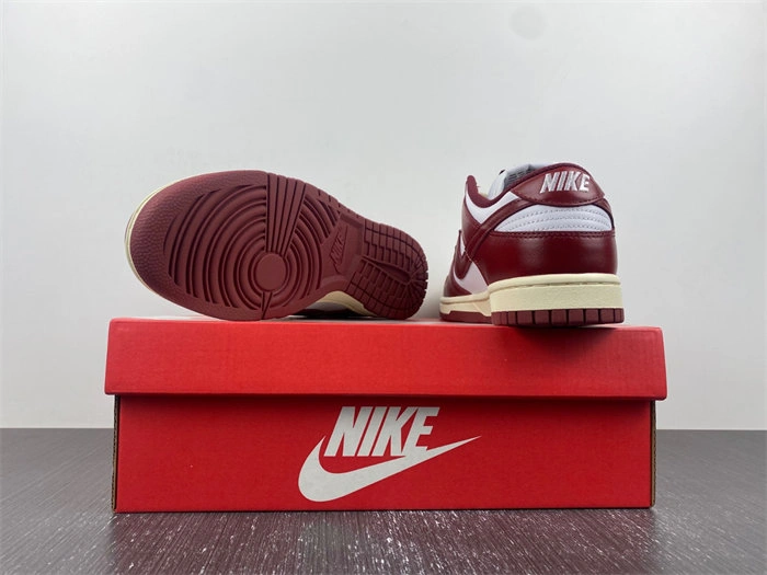 Nike Dunk Low PRM Vintage Team Red FJ4555- Elegant 4590