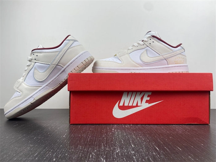 Nike Dunk Low SE Just Do It White Phantom DV1160- Colorful 4623