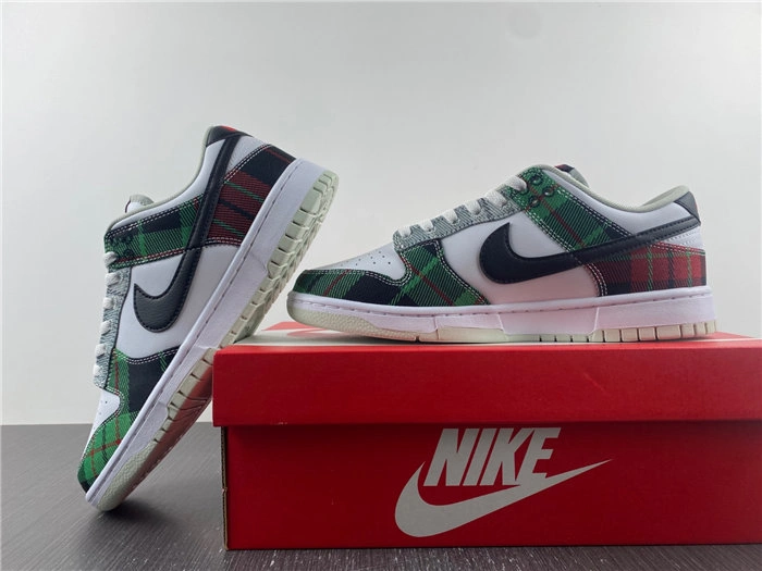 BestValue Nike Dunk Low Tartan Plaid DV0827- 4696