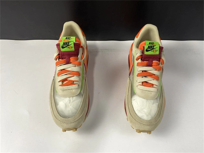 Stretchable Nike LD Waffle sacai CLOT Kiss of Death Net Orange Blaze 5232