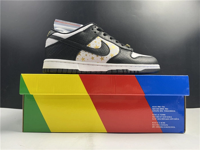 OdorResistant Nike SB Dunk Low Supreme Stars Black DH3228- 4868